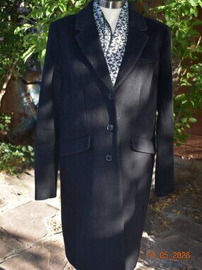 Liz Claiborne Black Overcoat